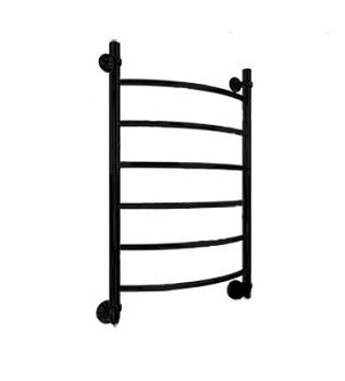 Полотенцесушитель ДВИН R нерж П6 32*800*500 (лестница, черный матовый)